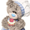 Me To You  3D Holographic With Love Card Baker Bear with Cupcake Birthday Card