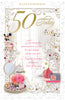 50 Today Open Female Birthday Opacity Card