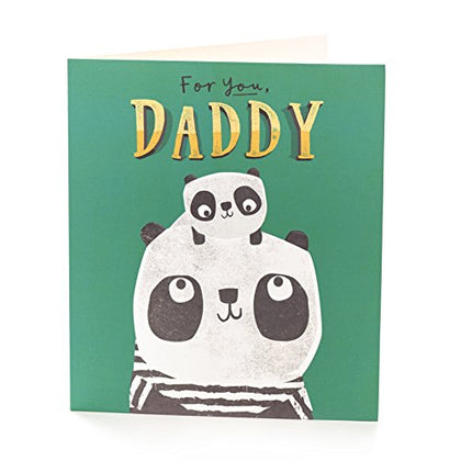 For You Daddy Father's Day Card Cute Embossed Excitement