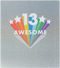 Shiny Stars Foil Design Happy 13th Birthday Card