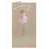Leaving To Have A Baby Girl With Baby Bump Design Greeting Card