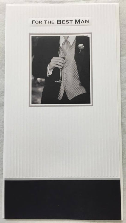 For The Best Man Wedding Greetings Card