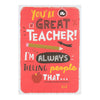 Thank You Teacher Card "Great Teacher"