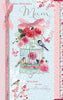 To A Wonderful Mum Glitter And Ribbon Finished Birthday Card