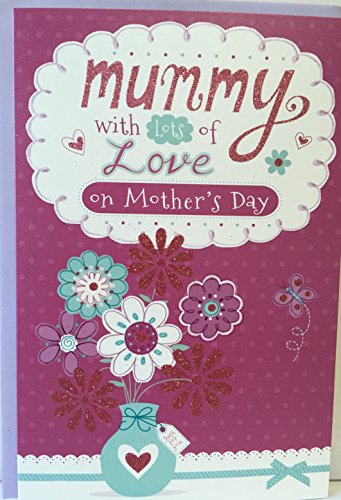 Mummy With Lots Of Love On Mother's Day Greetings Card