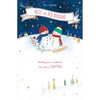 For Niece and Her Husband Couple Snowman Design Christmas Card