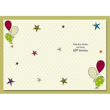 65th Birthday Card