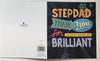 Thank You Stepdad Typography Father's Day Card