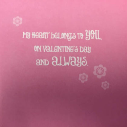 Golden Heart Wife Valentine's Day Card