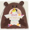 Mum From Your Son Cute Die Cut 'All About Gus' Design Mother's Day Card
