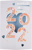 Multicolored 3D Cube Design Congratulations Wedding Card for 2022