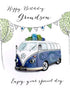 Jeweled Grandson Glitter Finished Birthday Card