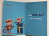 Funny Monkey With Present Father's Day Card With Badge Dad In a Million