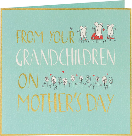 Cute Mice Design Mother's Day Card from The Grandchildren