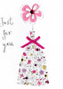 Doodletastic Just For You Birthday Flower Card