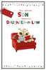 Very Special Son And Wonderful Daughter In Law Cute Boofles Christmas Card