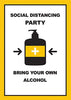 Humour Social Distancing Party Covid Lockdown Birthday Card