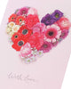 Flower Heart Design Pretty Birthday Card For Her