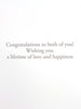 Second Nature Luxury Wedding Greeting Card 'Wedding Day Cake'