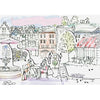 Mum Matt, Foil, Glitter & Pop Up Cafe Scene Mother's Day Greeting Card