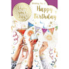 Wishing You a Happy Birthday Enjoy Your Day Open Celebrity Style Greeting Card