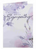 Purple Flowers With Our Sympathy Card
