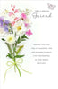 Sentimental Verse Wildflower Bouquet For A Special Friend Birthday Card