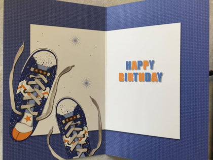 Wicked 17 Shoes Design Boy Birthday Card