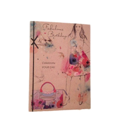 Fabulous Birthday Girl Foil & Glitter Fiesta Card 