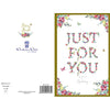 Happy Birthday Card Floral Text Just 4 U