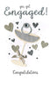 You Got Engaged Greeting Card Hand-Finished Champagne Range Cards