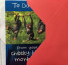 Funny from Little Monkeys Daddy Happy Father's Day Humour Greeting Cards All of Us
