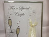 Second Nature Luxury Greeting Card for a Bride & Champagne Glasses'