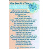 One Day At A Time Sentimental Verse Keepsake Wallet Greeting Card