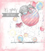 Tatty Teddy Bear On Big Balloon Design Birthday Card