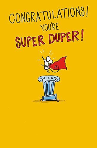 Little Mouse Congratulations Card you're Super Duper