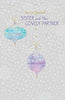For Special Sister And Her Lovely Partner Luxury Christmas Card