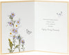 Embossed Cute Floral Design Into The Medow Range Birthday Card