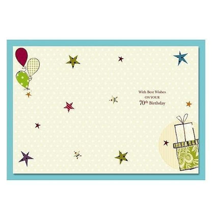 70th Happy Birthday Card