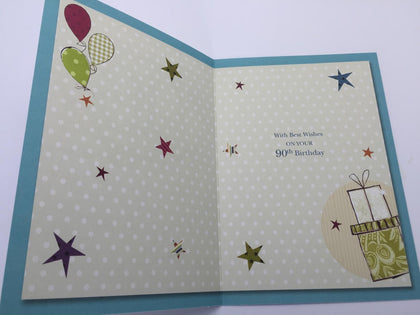 90th Birthday Card
