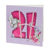 21st Birthday Me to You Bear Gift Tag