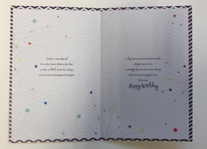 21st Today Sending Wishes Birthday Card