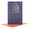 Sister 18th Birthday Card 'Congratulations'