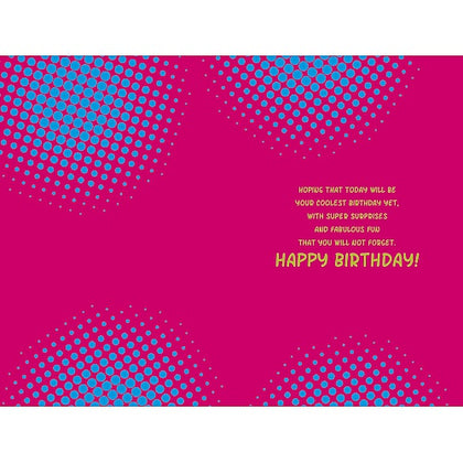 11th Today Pretty Pink Girl Birthday Card