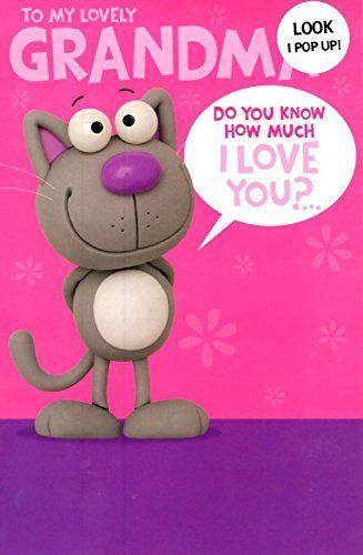 Cute Pop Out Lovely Grandma Birthday Greeting Card Crackers Range Cards