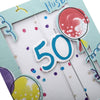 Husband 50th Birthday Card Die cut 3D Design