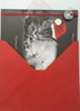Both of You Santa Adorable Cat And Dog Couple Sleeping Christmas Card