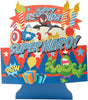 For Boy Marvel Superhero Spiderman 3D Pop Up Birthday Cake Card