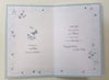 Butterflies Design Silver Foil Finished Wedding Day Card