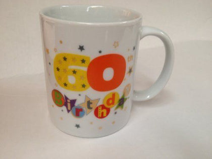 Happy 60th Birthday China Mug - Talking Pictures Fanfare Collection